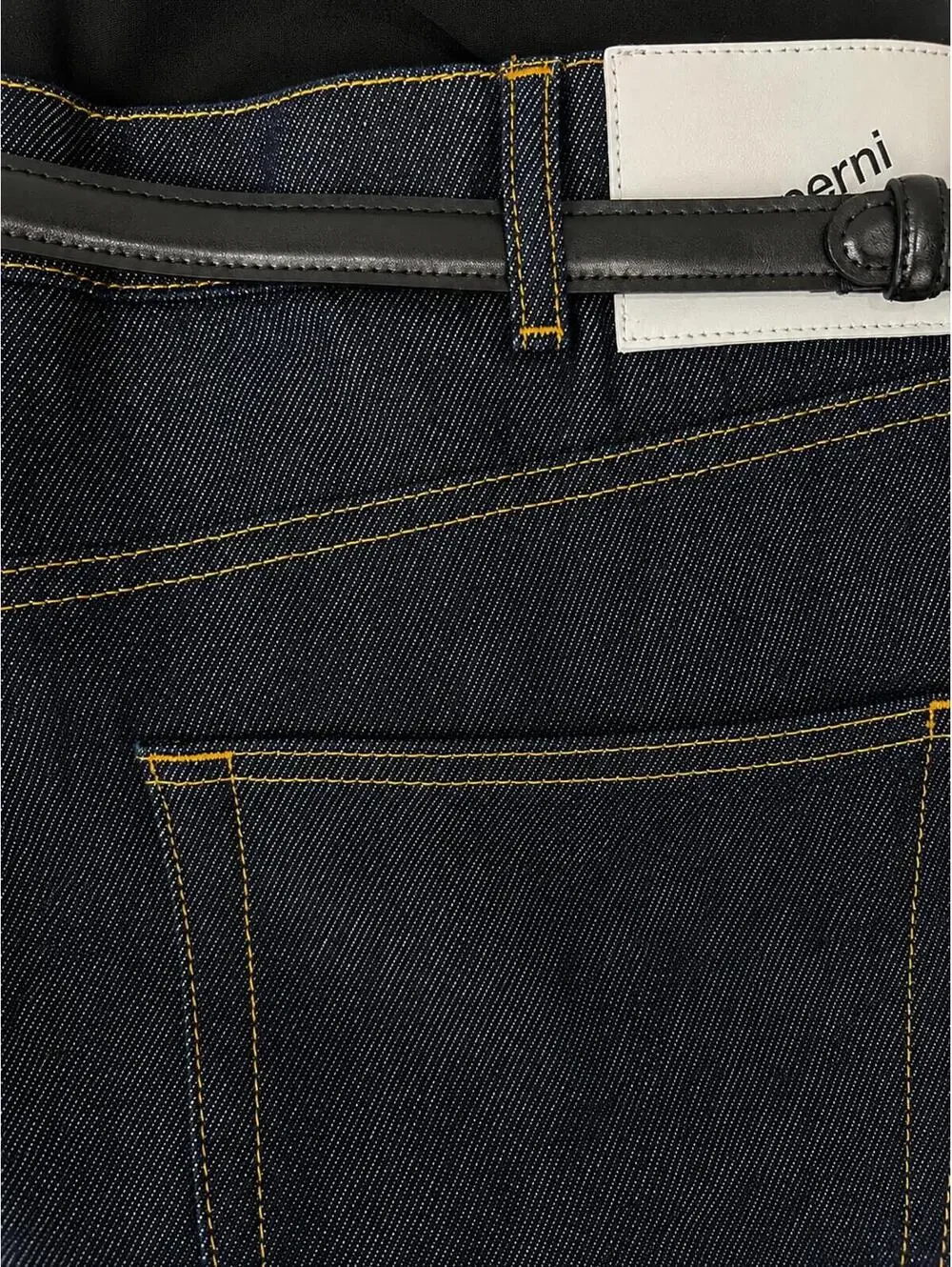 Coperni Hybrid Denim Flare Trousers Dark Indigo IT 42 US 6 | NWT - Picture 4 of 9
